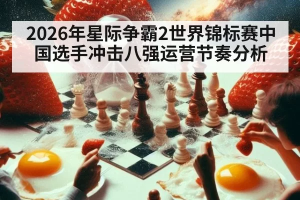 2026年星际争霸2世界锦标赛中国选手冲击八强运营节奏分析